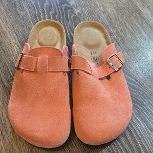 Project Cloud “Benton” Chunky Suede Clogs – Salmon – Size 10 – NWOB